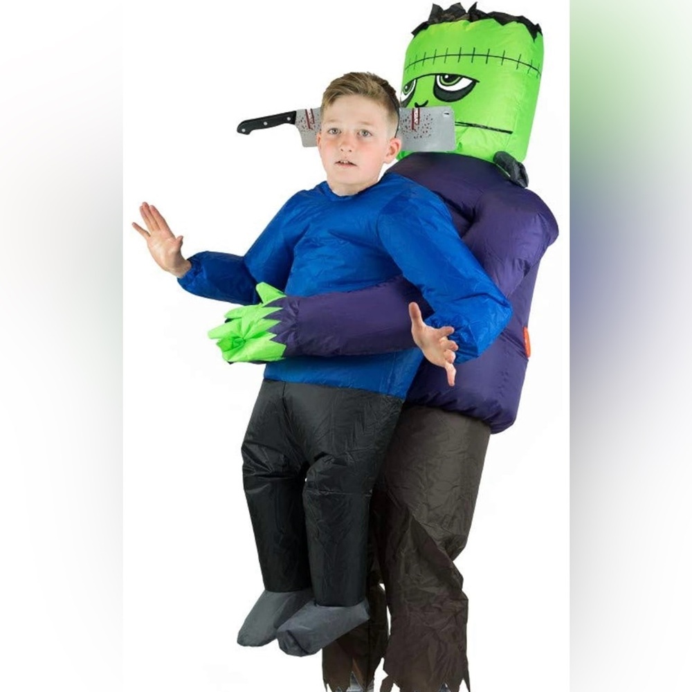 Kids Inflatable Monster Costume - Blue and Purple